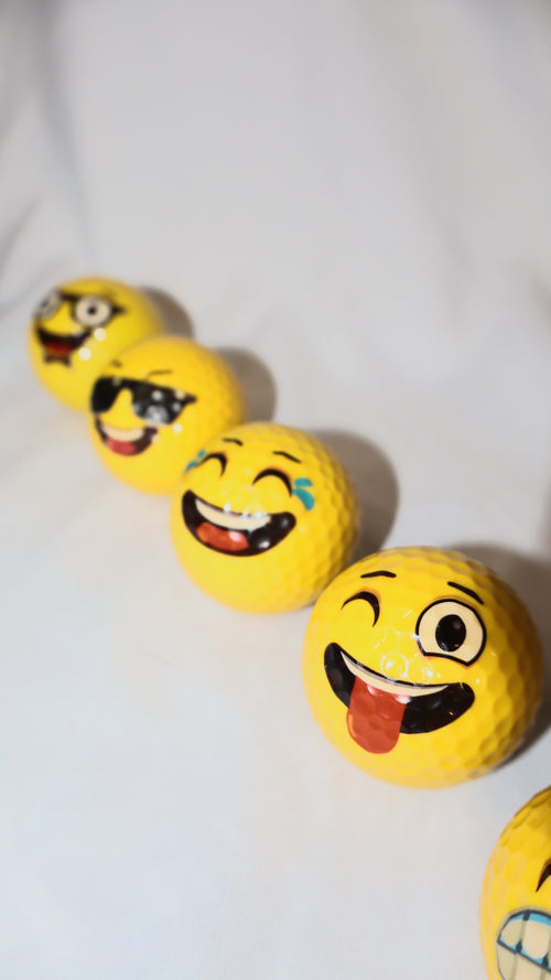 3 Pack Emoji Golf Balls