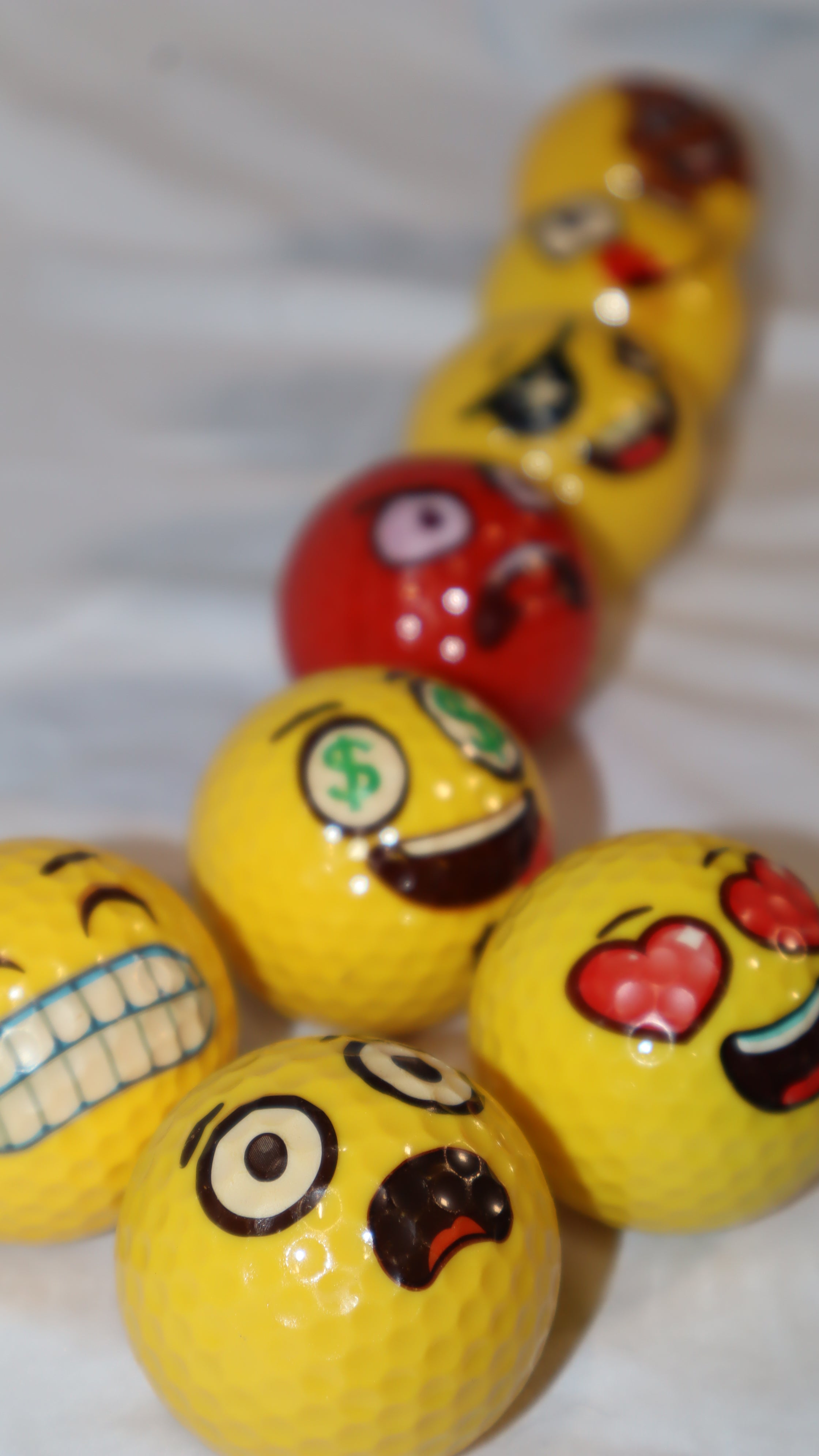 3 Pack Emoji Golf Balls