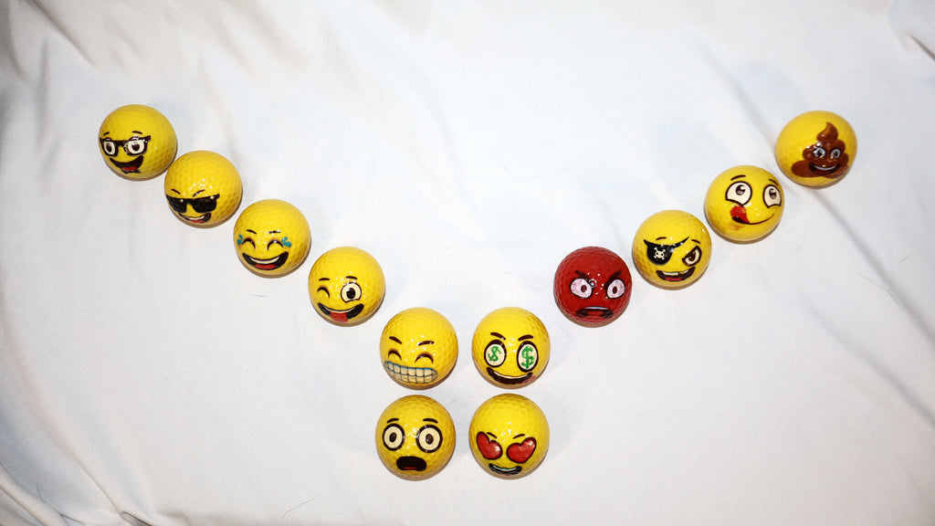 3 Pack Emoji Golf Balls